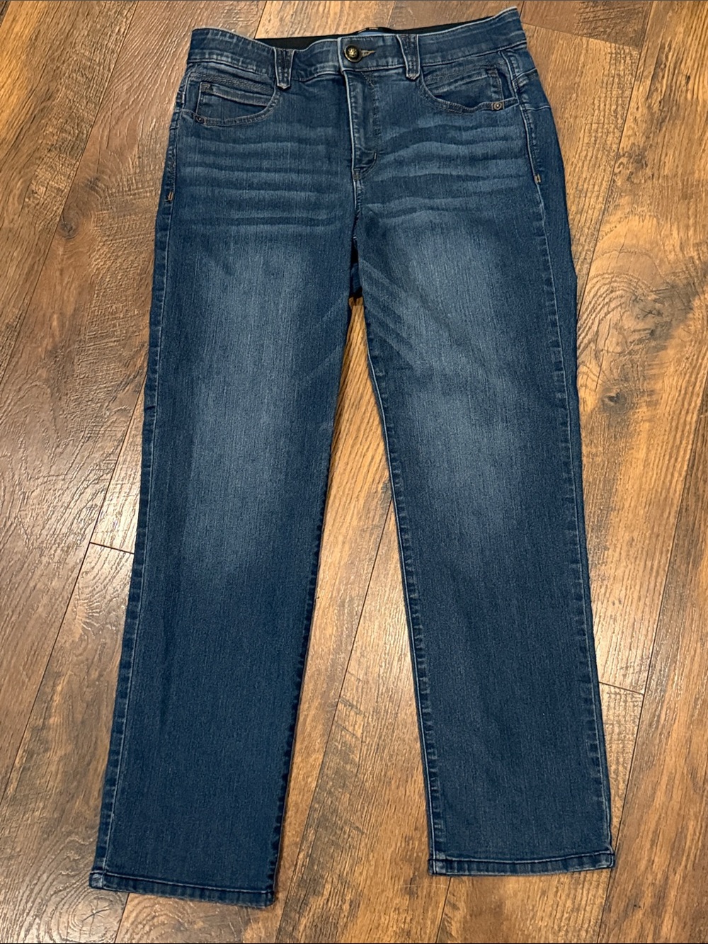 Democracy Women’s Straight Jeans in Dark Blue